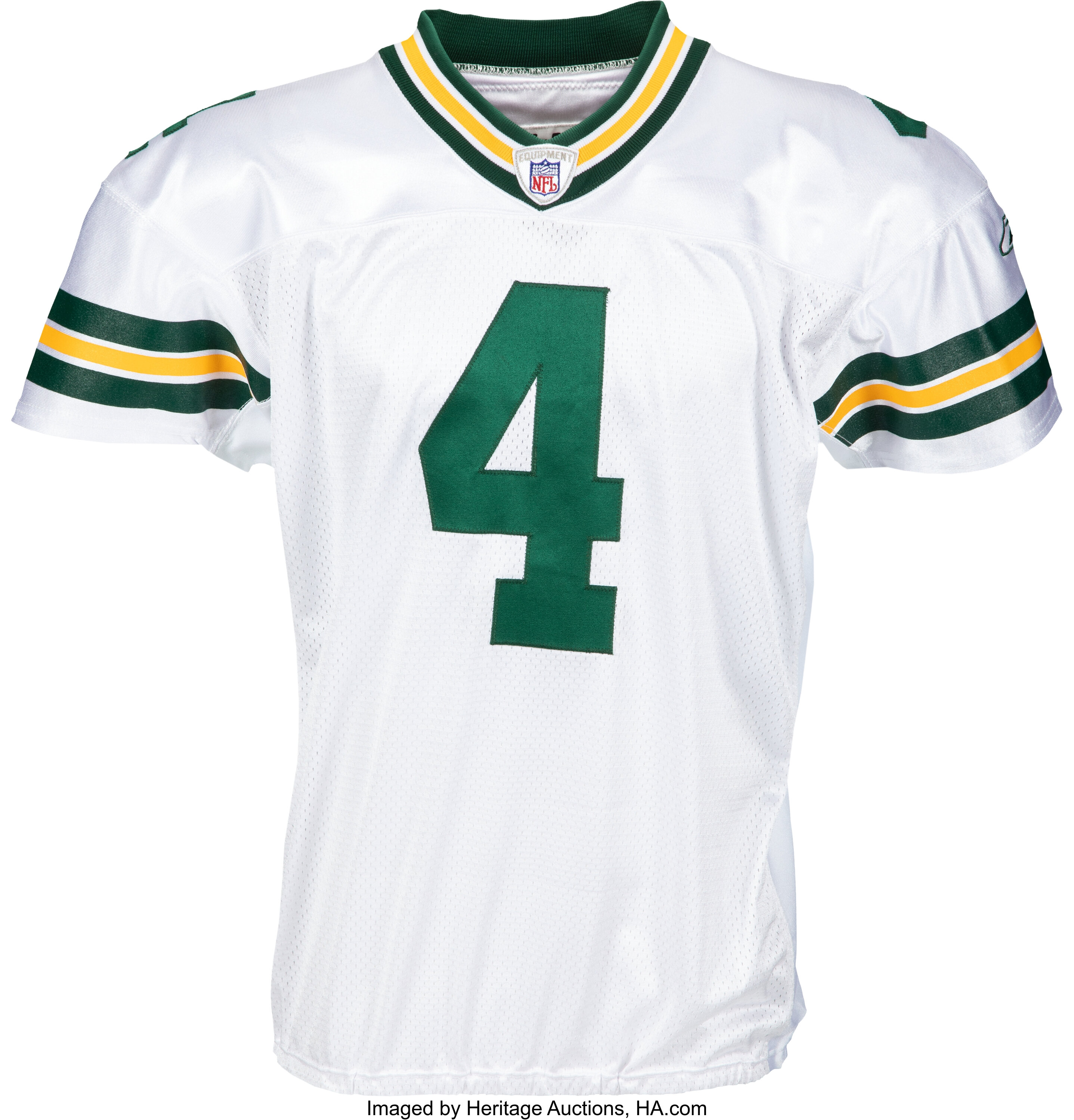 Brett Favre Signed Green Bay Packers Jersey Inscribed Gunslinger