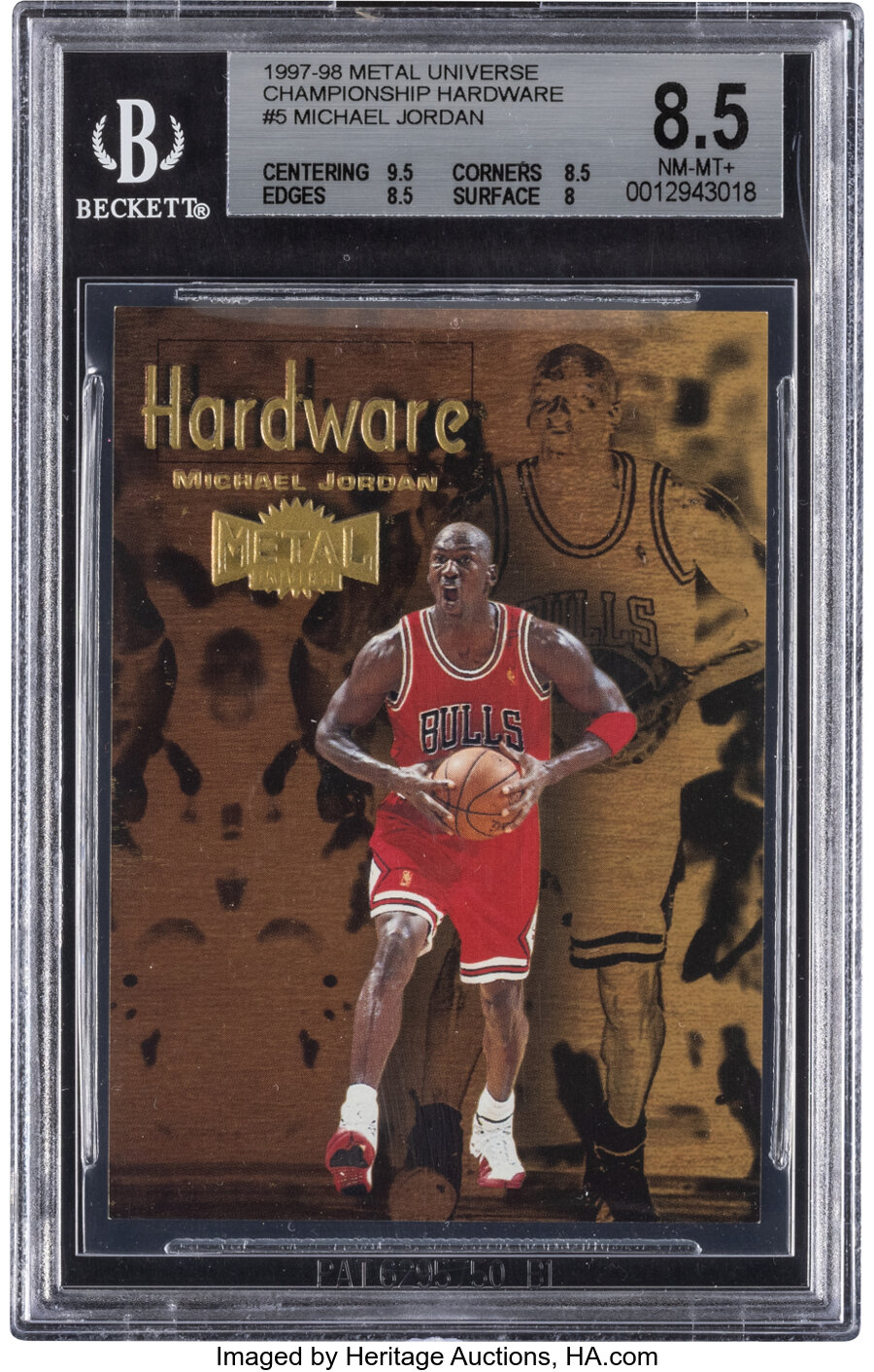 1997 Metal Universe Michael Jordan (Championship Hardware) #5 BGS NM-MT+ 8.5