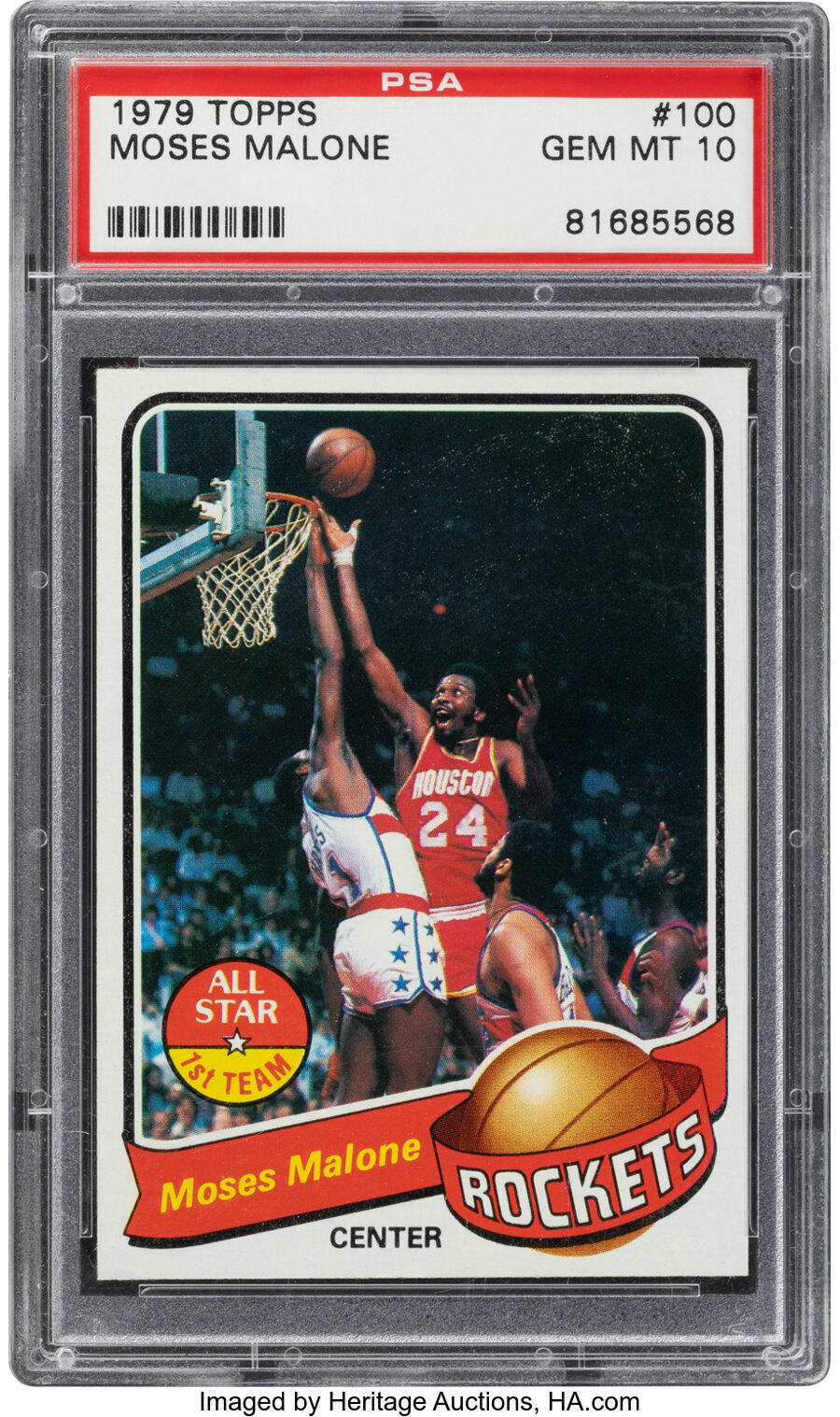 1979 Topps Moses Malone #100 PSA Gem Mint 10