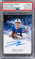 Josh Allen 2018 Panini Prizm Rookie Autograph Card #RA-JA PSA 10