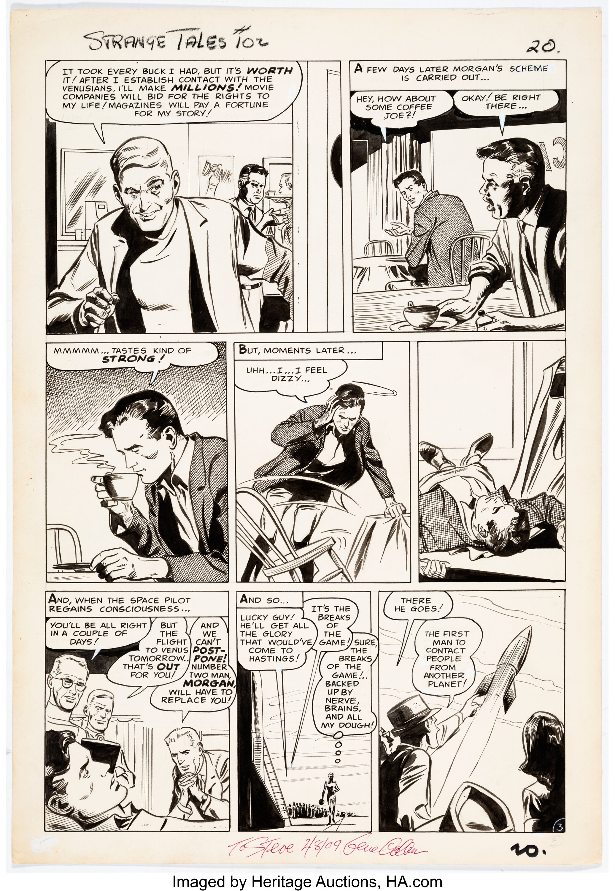 Gene Colan and Jack Abel (attributed) Strange Tales #102 Story Page ...