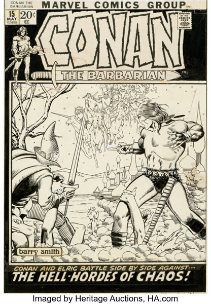Original Comic Art:Covers, Barry Smith Conan the Barbarian ...