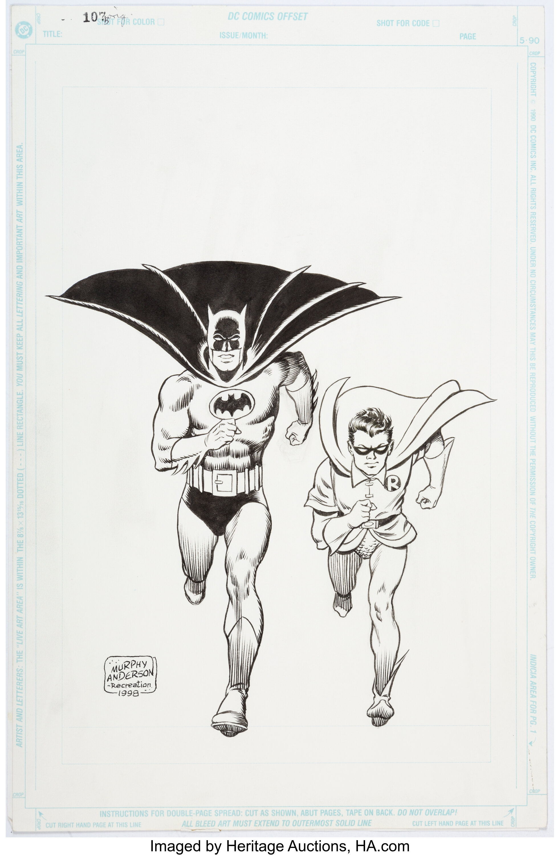 Murphy Anderson Batman: In The Sixties Trade Paperback Cover (DC, | Lot ...