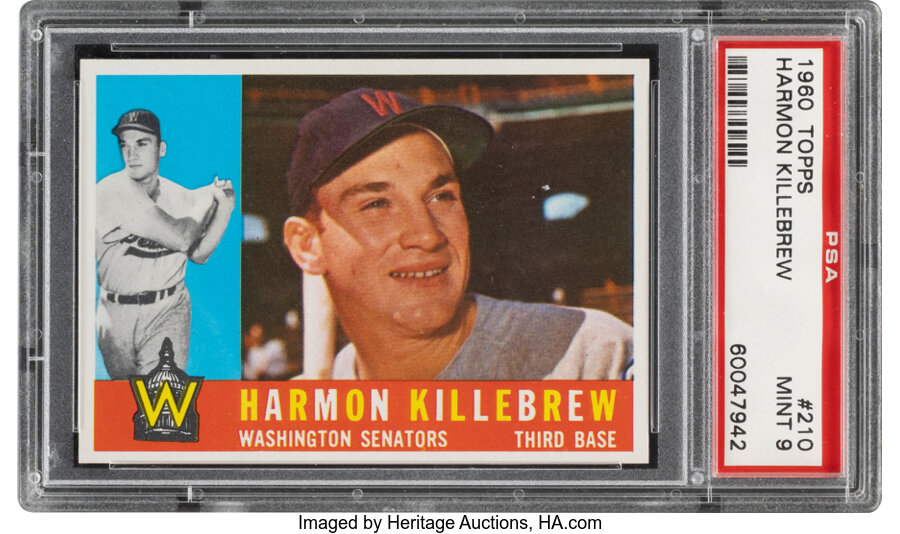 1960 Topps Harmon Killebrew #210 PSA Mint 9 - None Higher