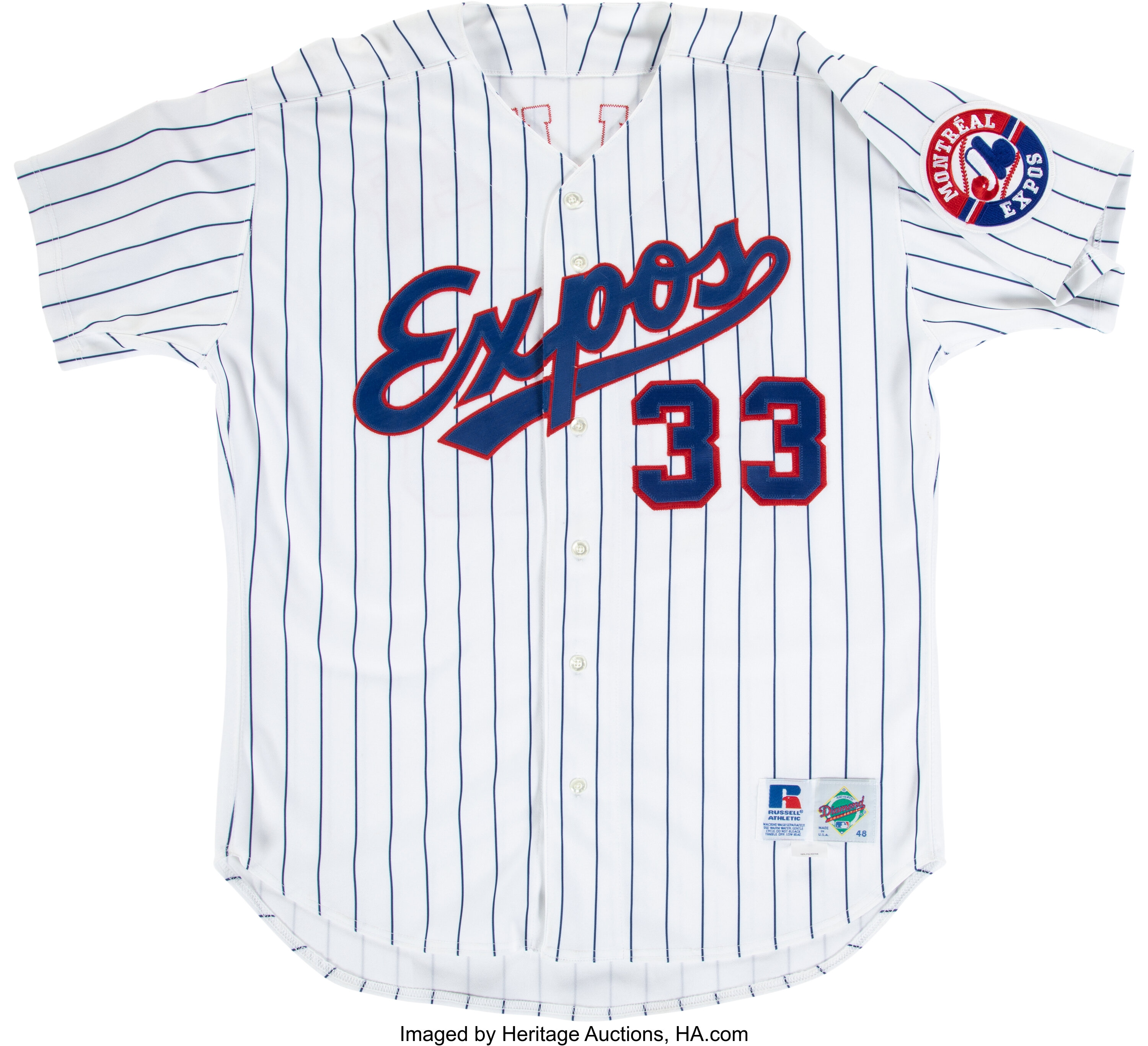 90's Larry Walker Montreal Expos Authentic Russell MLB Jersey Size