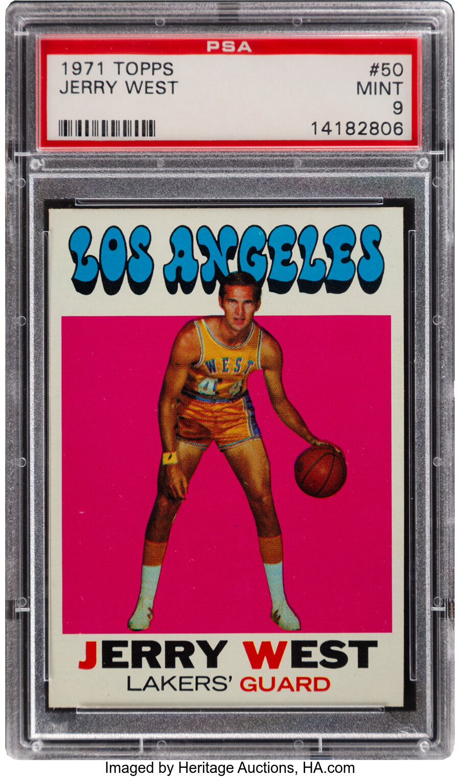 1971 Topps Jerry West #50 PSA Mint 9 - None Higher!