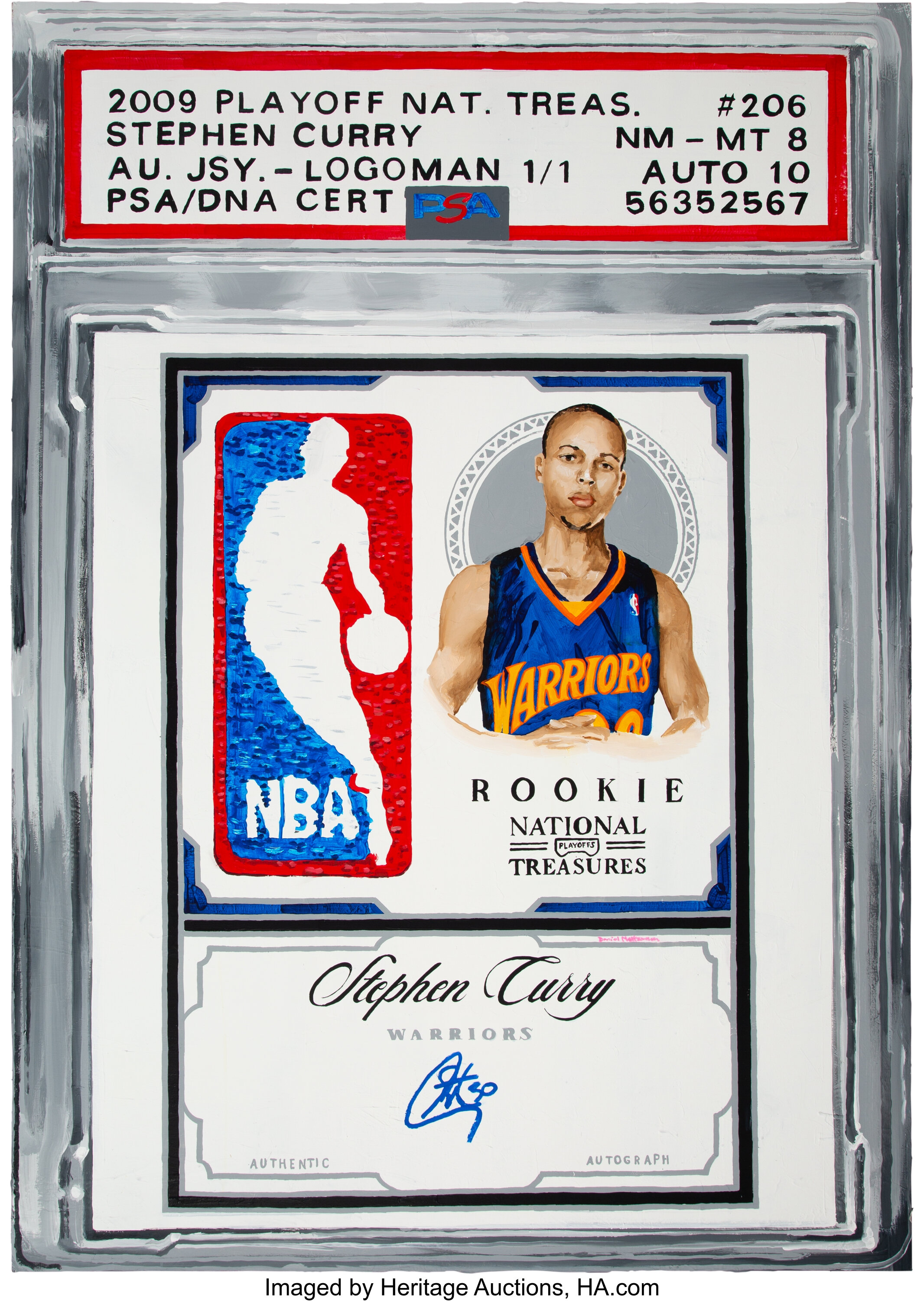 Stephen Curry signed jersey PSA/DNA Auto Grade 10 Autographed