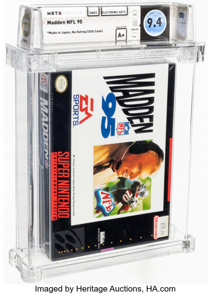 Madden NFL 95 - Wata 9.4 A+ Sealed [Made in Japan], SNES