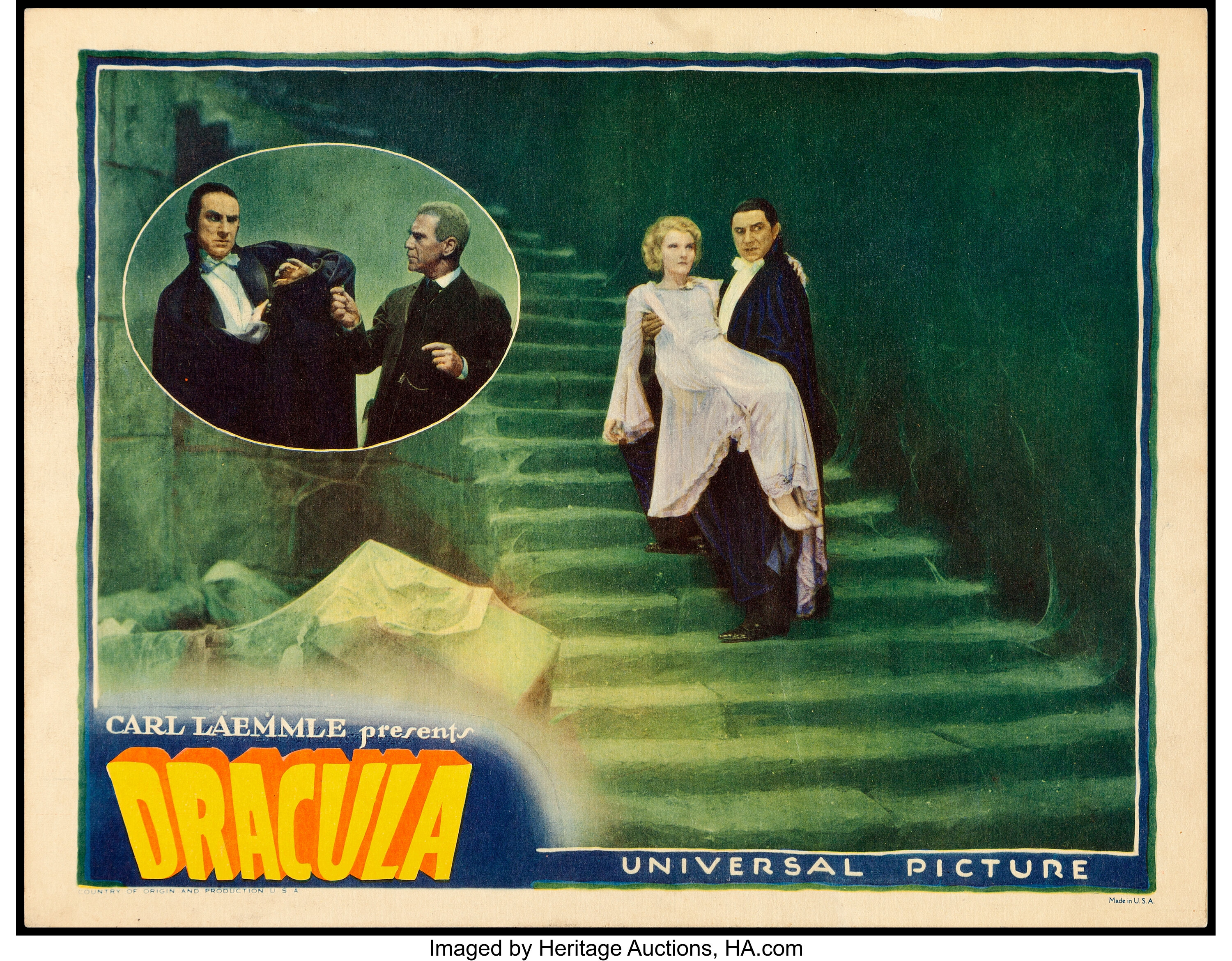 Dracula Universal 1931 Very Fine Lobby Card 11 X 14