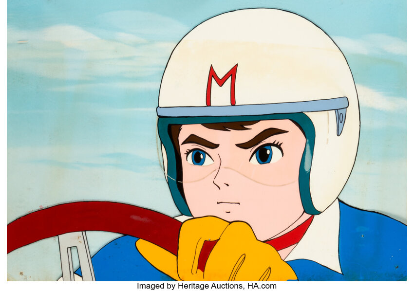 Speed Racer Speed Racer Production Cel With Production Background Lot Heritage Auctions