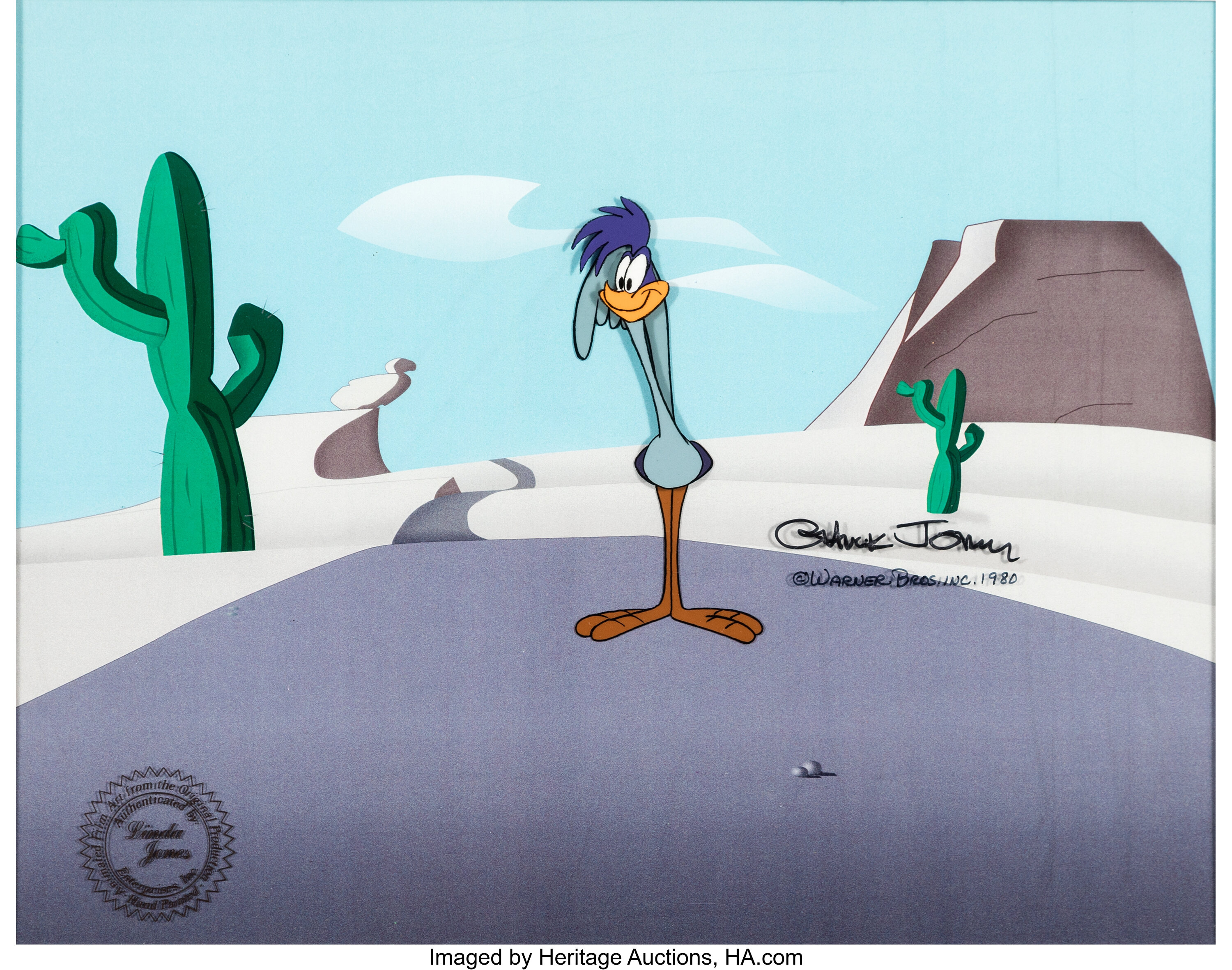 Bugs Bunny's Bustin' Out All Over The Road Runner Production Cel | Lot ...