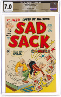 Sad Sack Comics #1 The Promise Collection Pedigree (Harvey, 1949) CGC FN/VF 7.0 Off-white to white pages