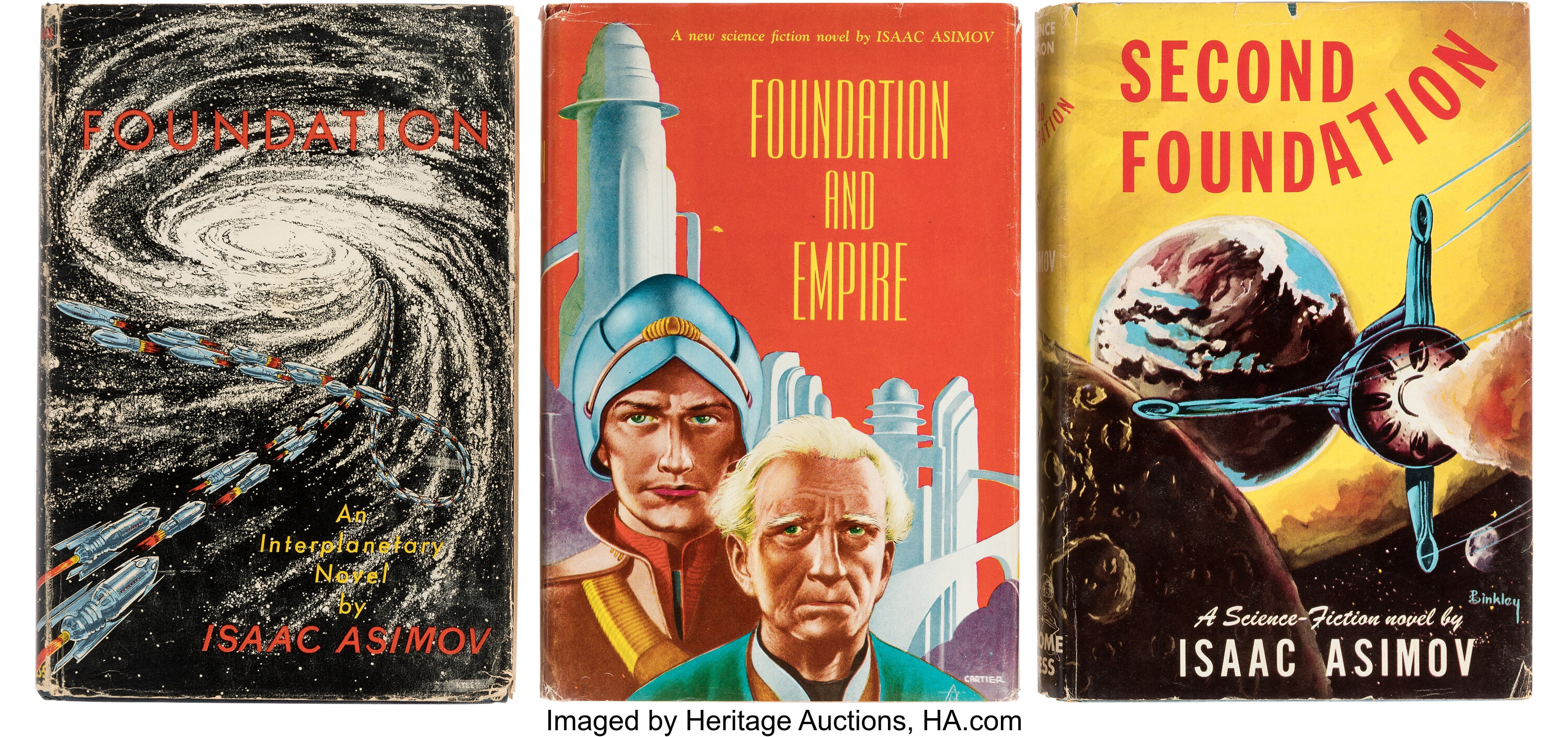 Isaac Asimov. The Original Foundation Trilogy. New York: Gnome | Lot ...