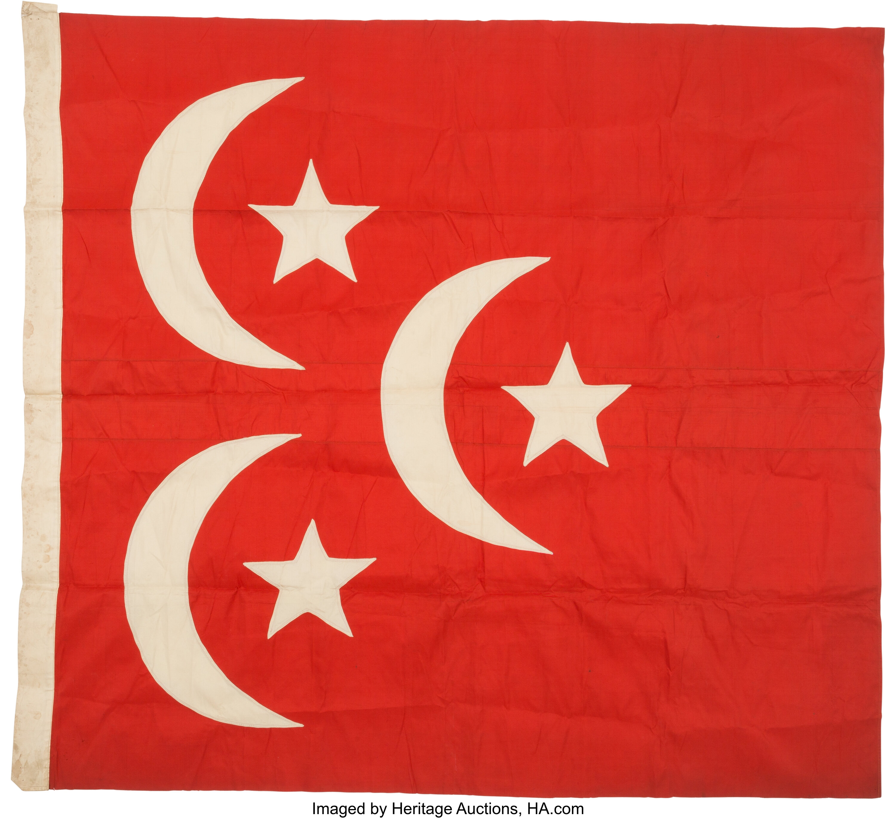 Khedivate Of Egypt Flag Circa 1881 1914 Militaria Ephemera Lot 40500 Heritage Auctions 