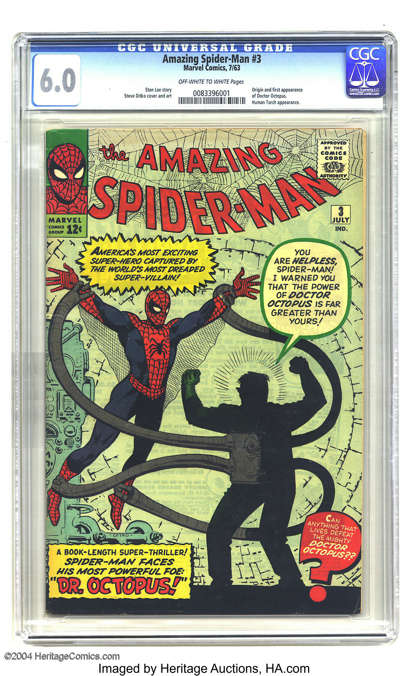 Amazing Spider-Man #3 (Marvel, 1963) CGC FN  Off-white to white | Lot  #17027 | Heritage Auctions