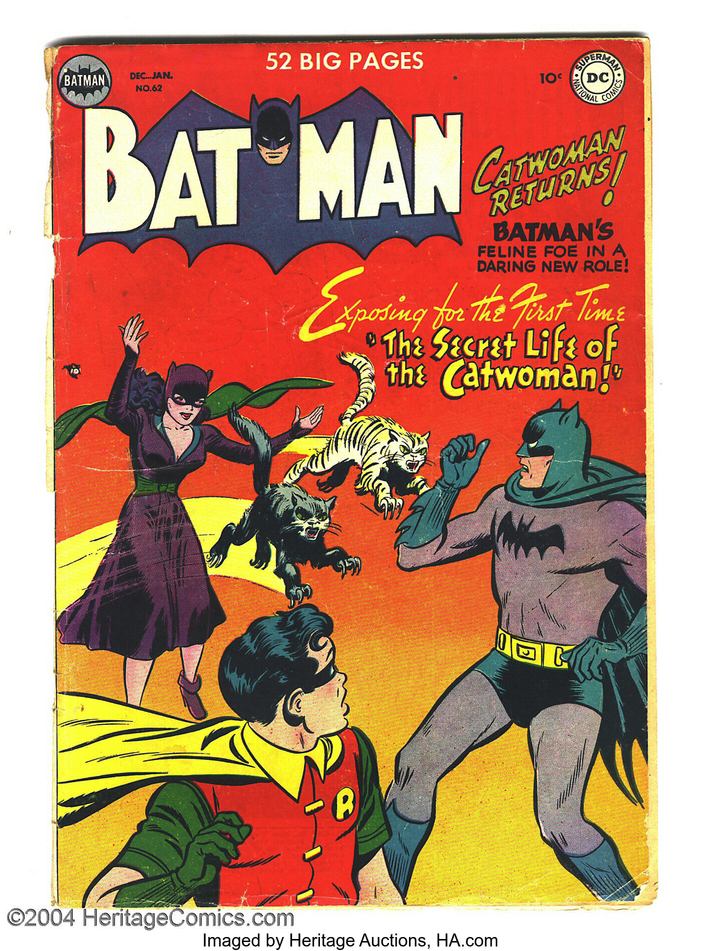Batman #62 (DC, 1950) Condition: GD-. Origin of Catwoman. | Lot #17135 |  Heritage Auctions