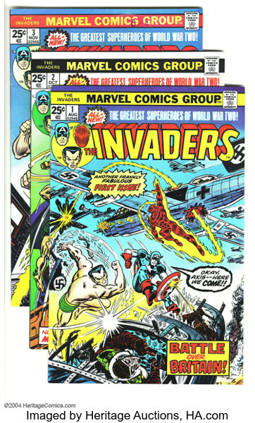 MARVEL COMICS THE INVADERS # 9 3RD APPEARANCE OF BARON BLOOD! VS UNION JACK