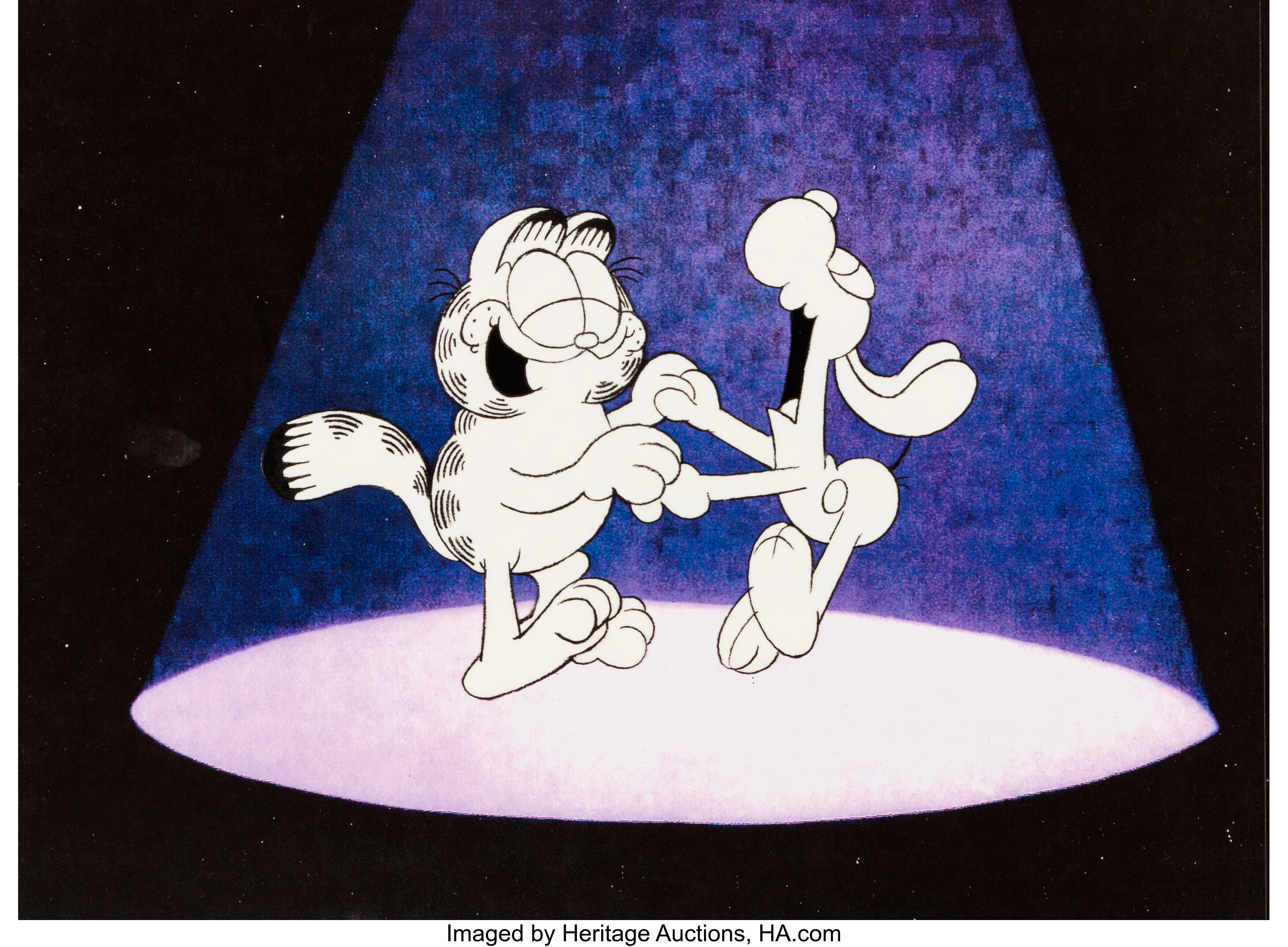 Garfield: His 9 Lives Garfield and Odie Production Cel (Film Roman ...