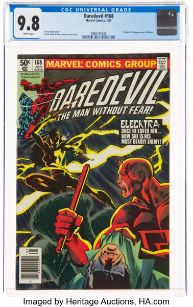 Modern Age (1980-Present):Superhero, Daredevil #168 (Marvel, 1981) CGC NM/MT 9.8 White pages....