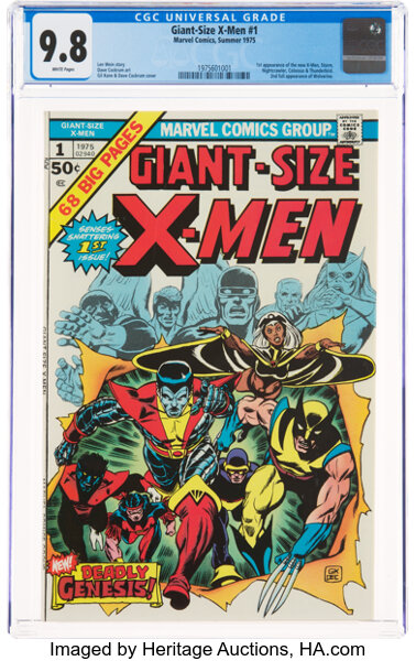 Bronze Age (1970-1979):Superhero, Giant-Size X-Men #1 (Marvel, 1975) CGC NM/MT 9.8 White pages....