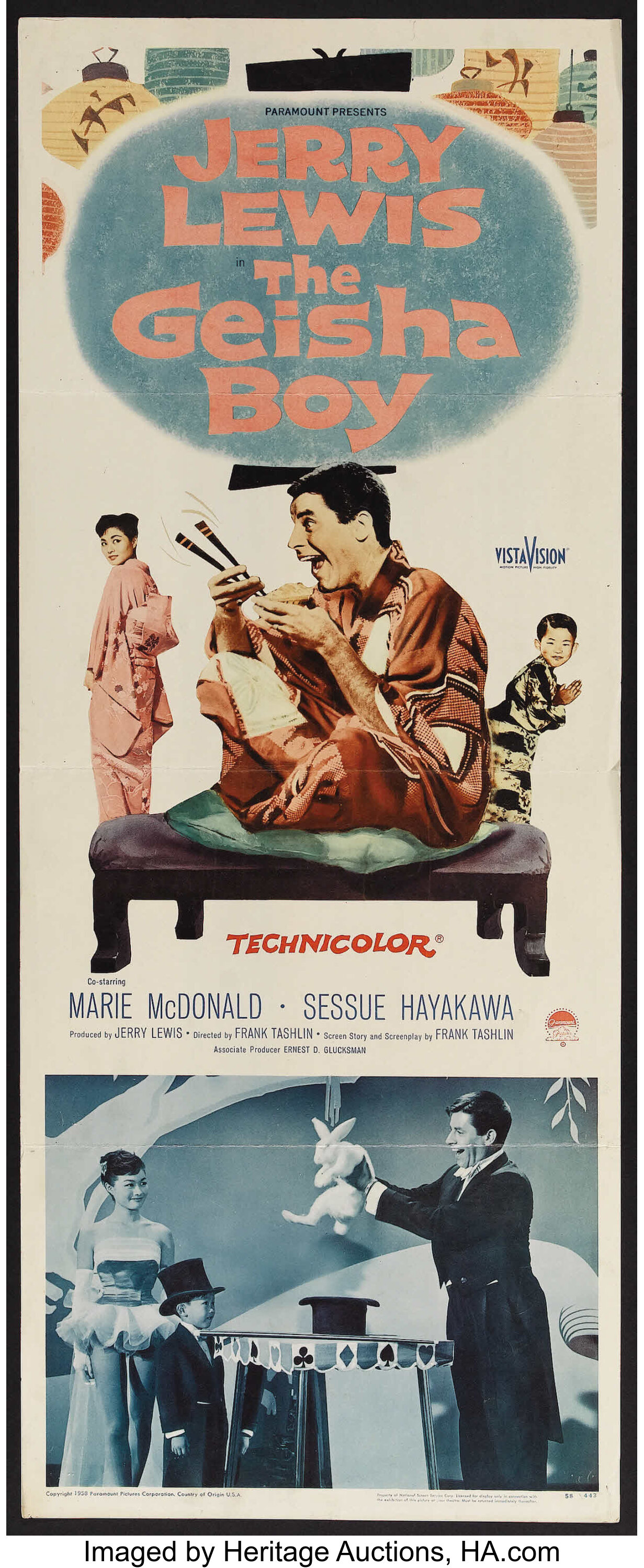 The Geisha Boy Paramount 1958 Insert 14 X 36 Comedy Lot Heritage Auctions