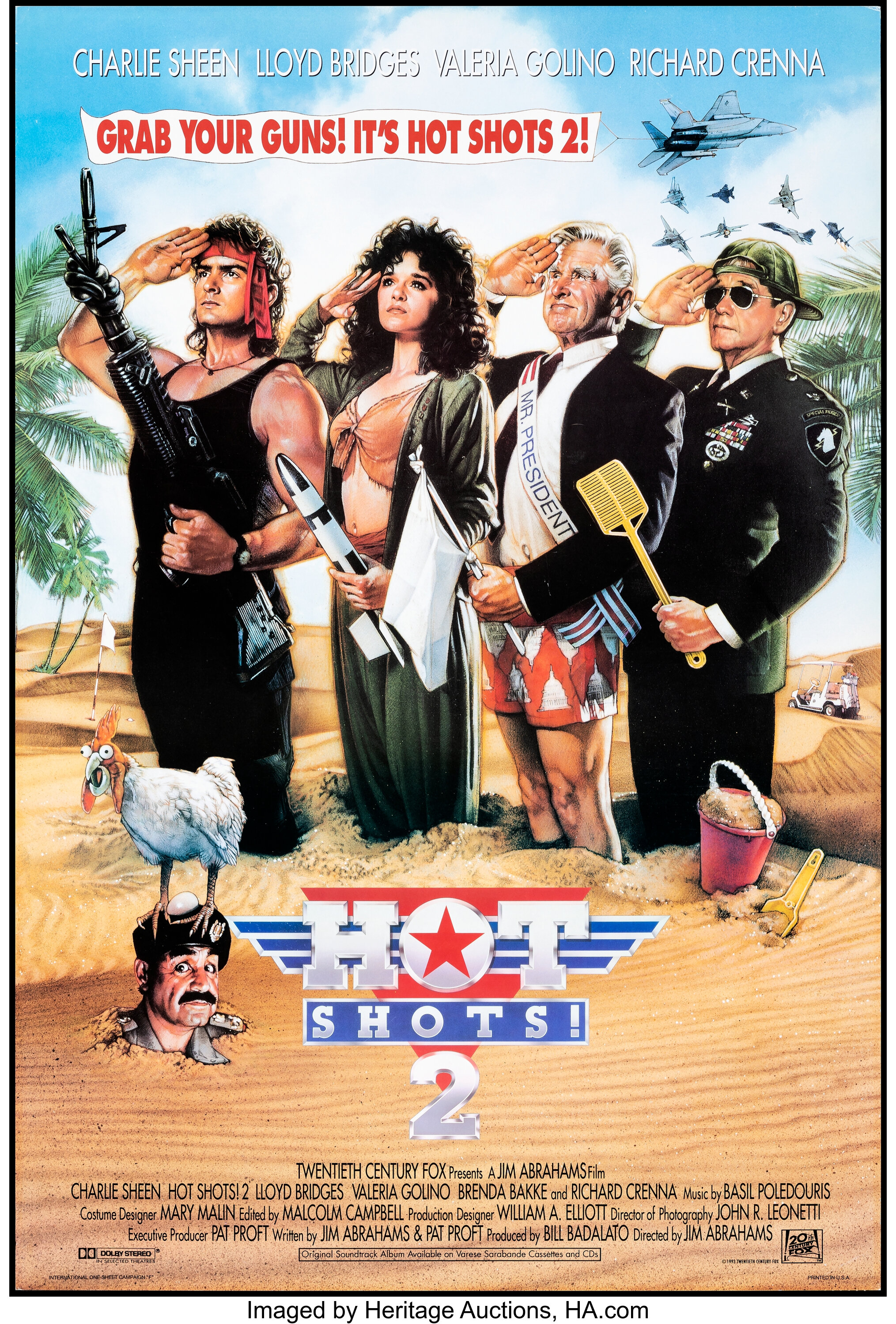 Hot Shots! Part Deux & Other Lot (20th Century Fox, 1993). Rolled ...