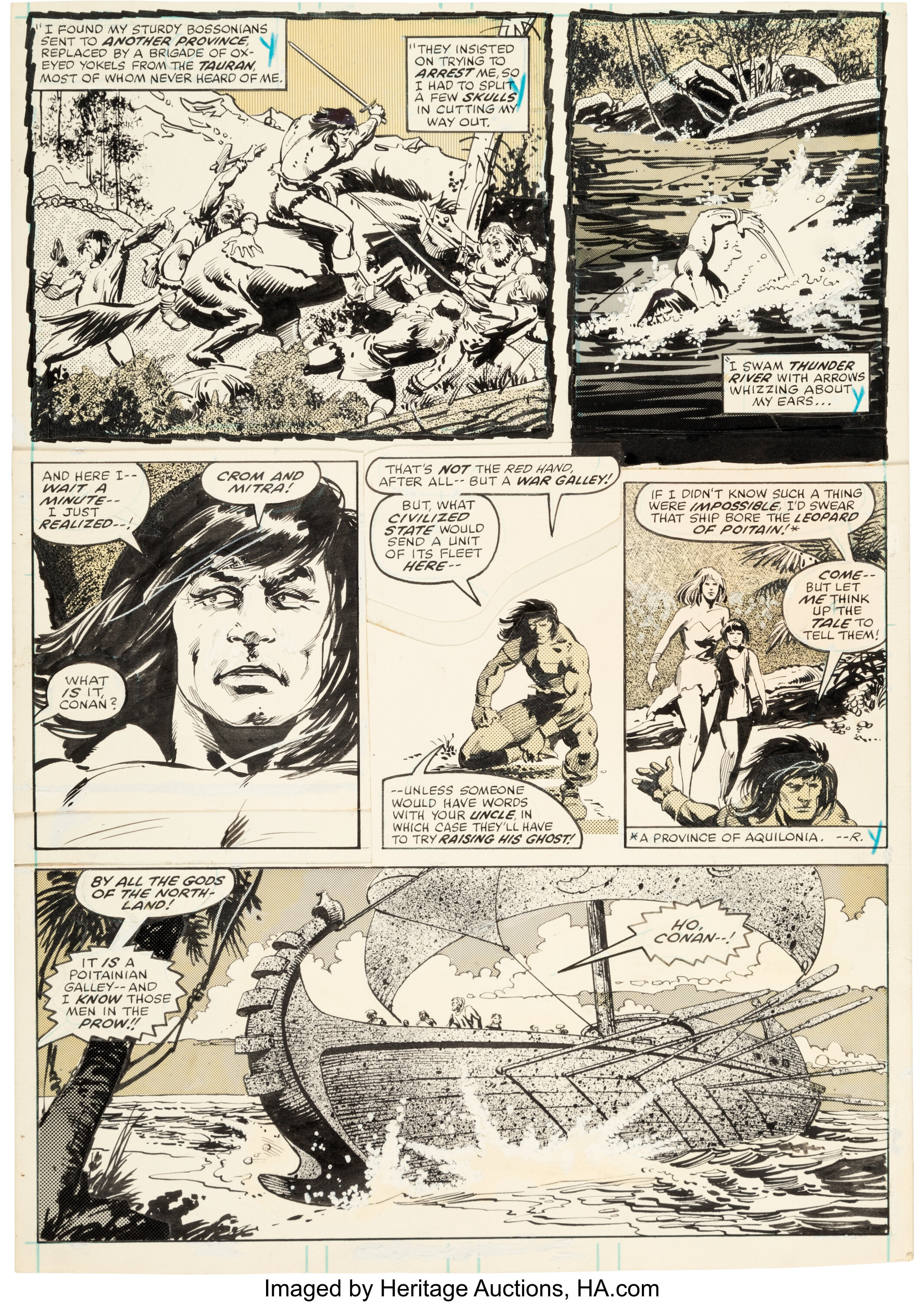 John Buscema and Klaus Janson Savage Sword of Conan #48 Story Page ...