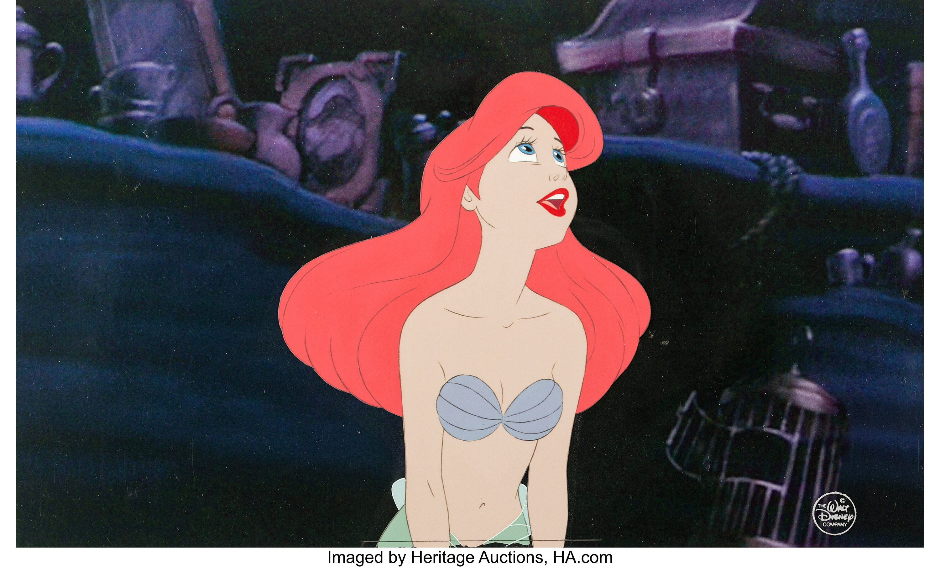 The Little Mermaid Ariel Production Cel (Walt Disney, 1989). LotID