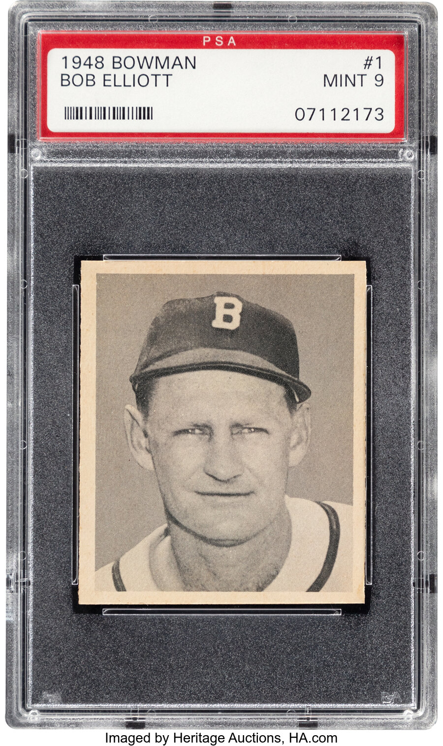 1948 Bowman Bob Elliott #1 PSA Mint 9 - None Higher!