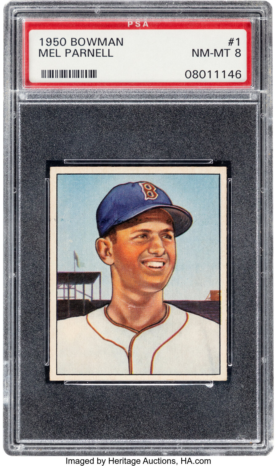 1950 Bowman Mel Parnell #1 PSA NM-MT 8 - Only One Higher