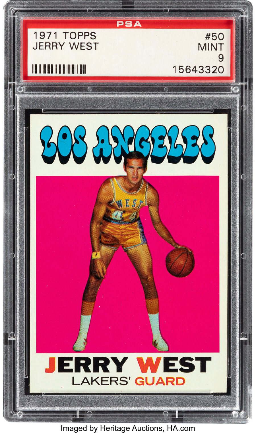 1971 Topps Jerry West #50 PSA Mint 9 - None Higher!