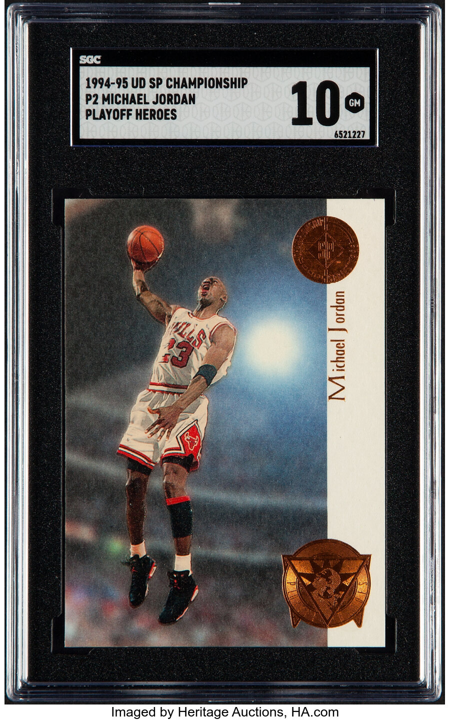 1994 SP Championship Playoff Heroes Michael Jordan #P2 SGC Gem Mint 10