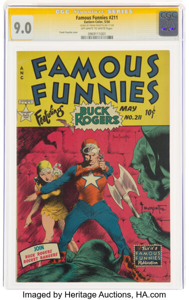 Golden Age (1938-1955):Science Fiction, Famous Funnies #211 Signature Series: Frank Frazetta (East...