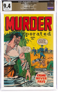 Murder Incorporated #13 The Promise Collection Pedigree (Fox Features Syndicate, 1949) CGC NM 9.4 Off-white pages