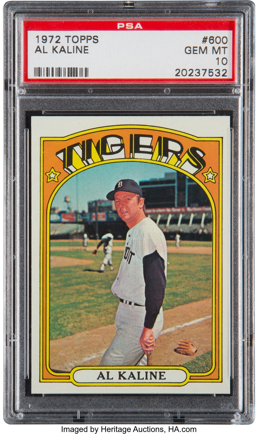 1972 Topps Al Kaline #600 PSA Gem Mint 10