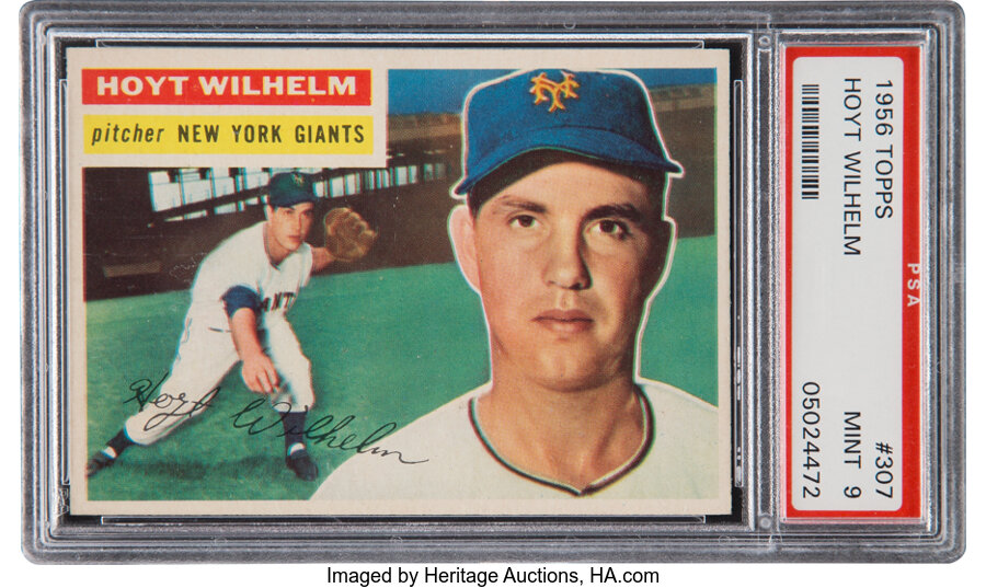 1956 Topps Hoyt Wilhelm #307 PSA Mint 9 - None Higher!