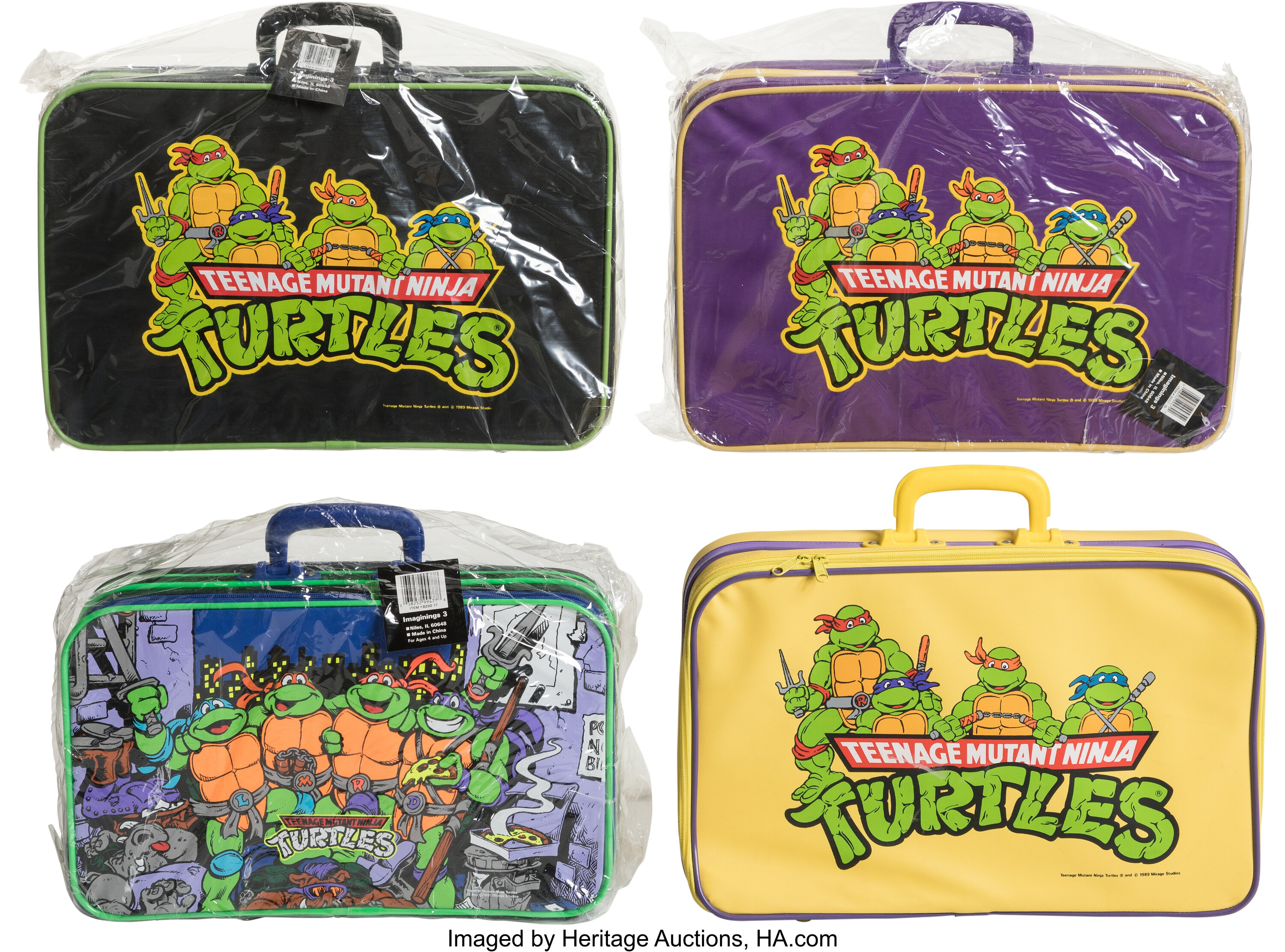 Teenage Mutant Ninja Turtles - TMNT Luggage Set Group of 4 | Lot #80208 ...