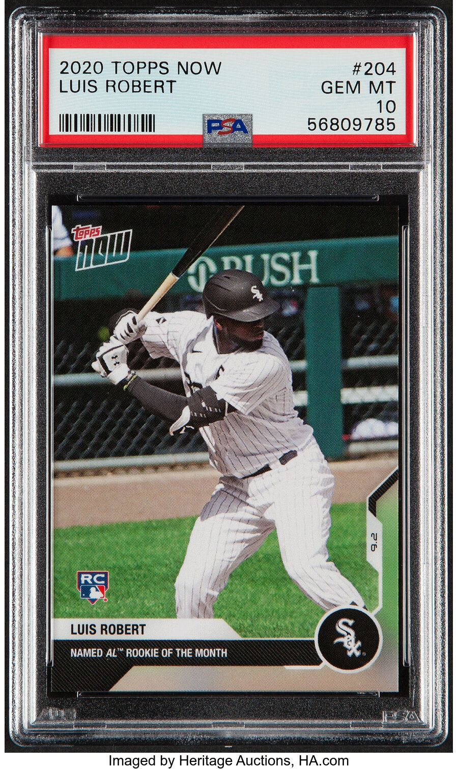 2020 Topps Now Luis Robert #204 PSA Gem Mint 10