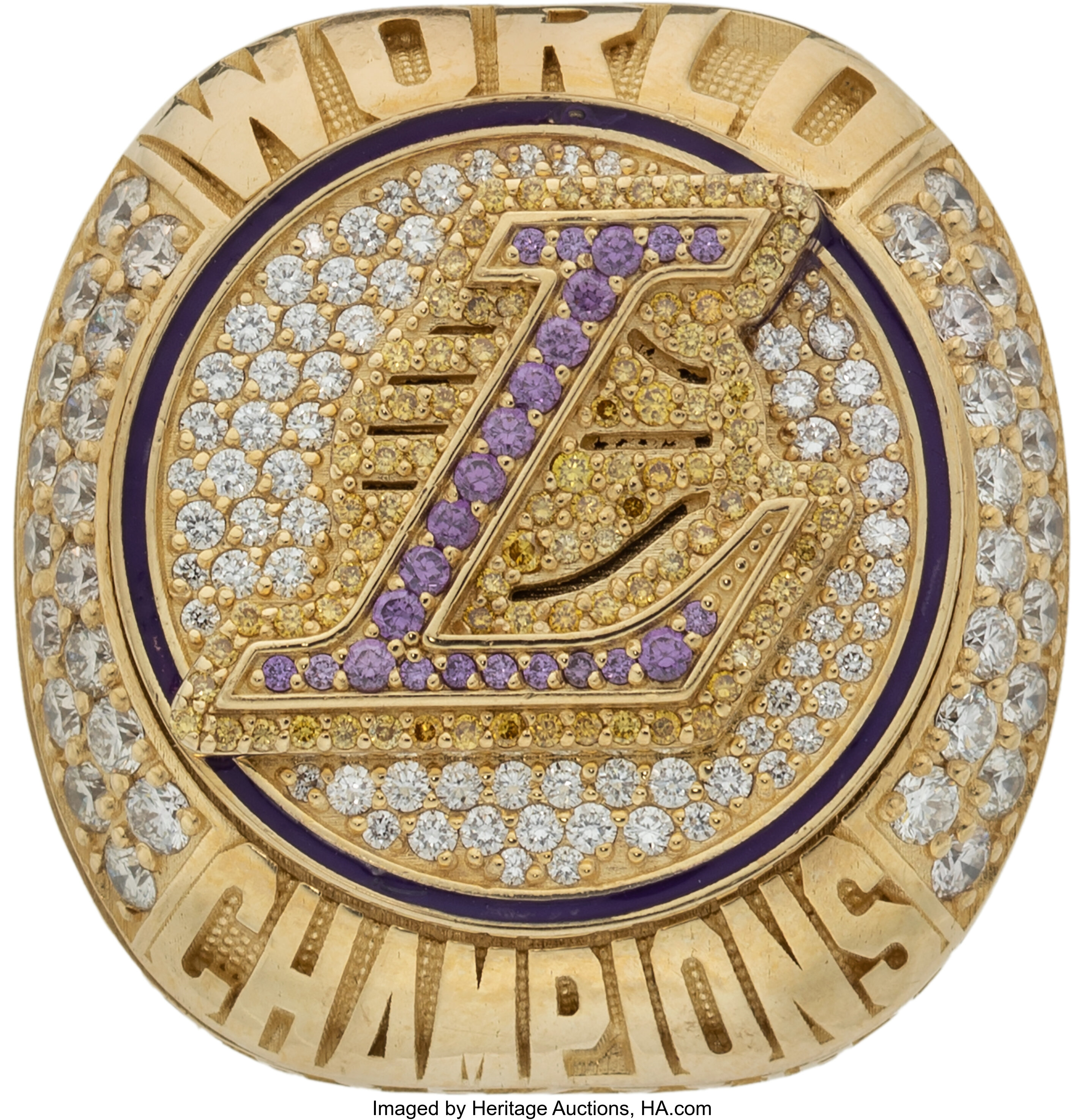 2020 Los Angeles Lakers NBA Championship Ring Presented to Front ...