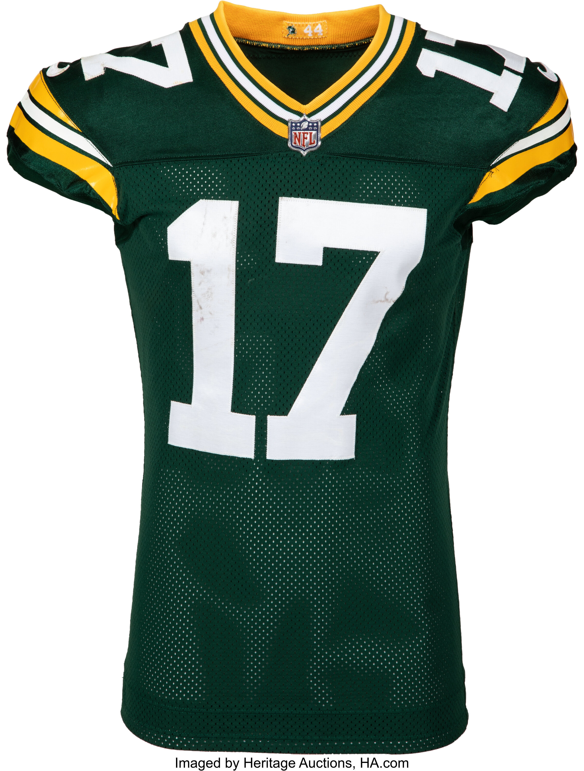 2020 Davante Adams Game Worn & Unwashed Green Bay Packers Jersey ...