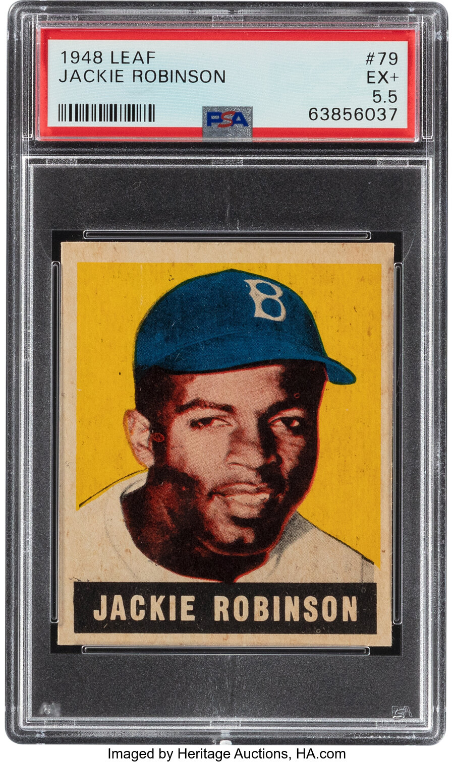 1948 Leaf Jackie Robinson Rookie #79 PSA EX+ 5.5