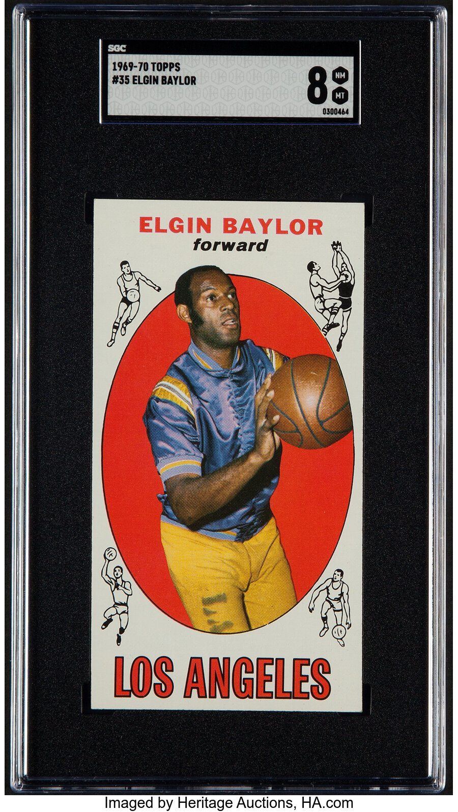 1969 Topps Elgin Baylor #35 SGC NM/MT 8