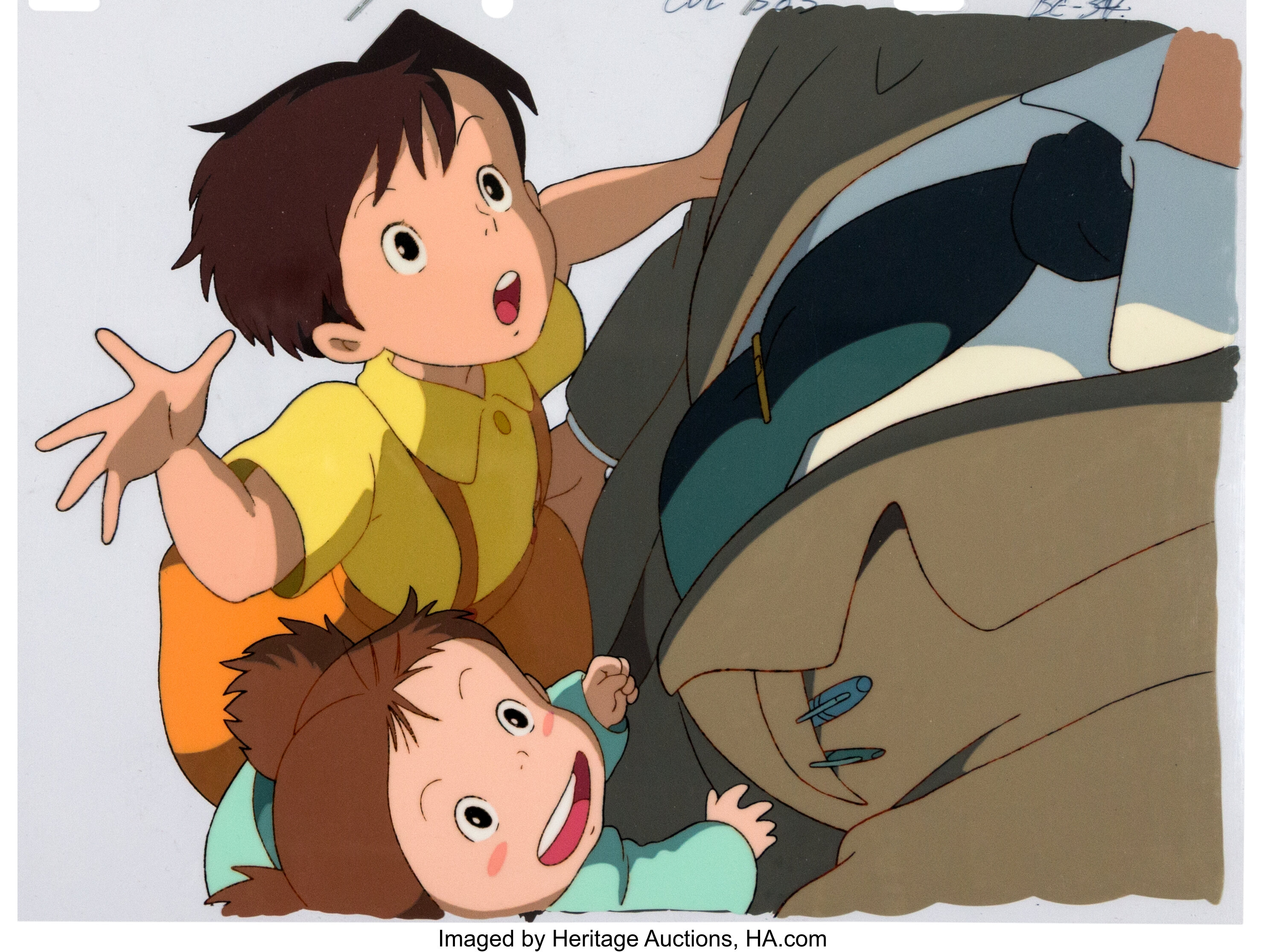 My Neighbor Totoro Mei Satsuki And Tatsuo Kusakabe Production Cel