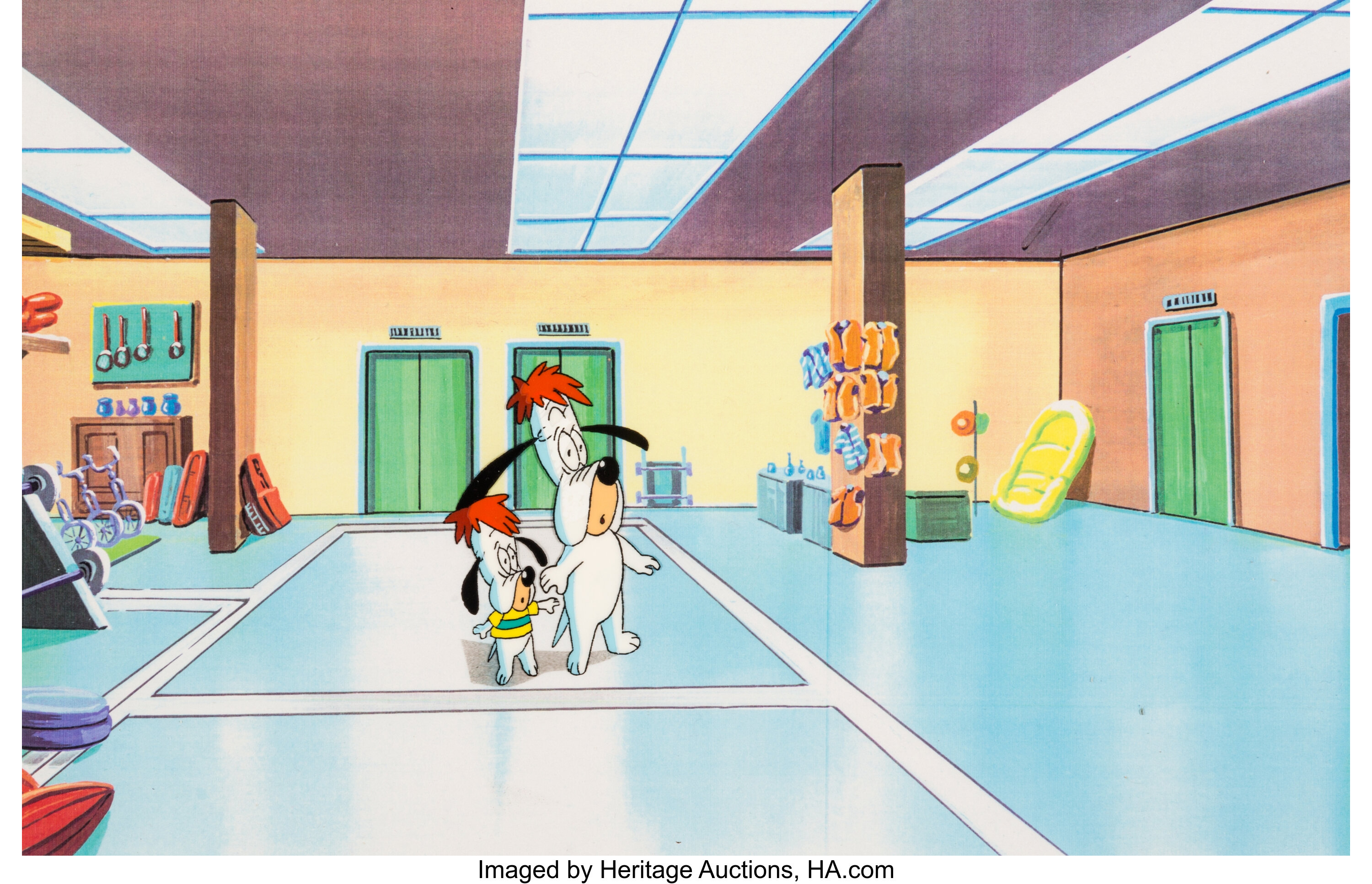 Tom & Jerry Kids Show Droopy and Dripple Production Cel | Lot #47291 ...