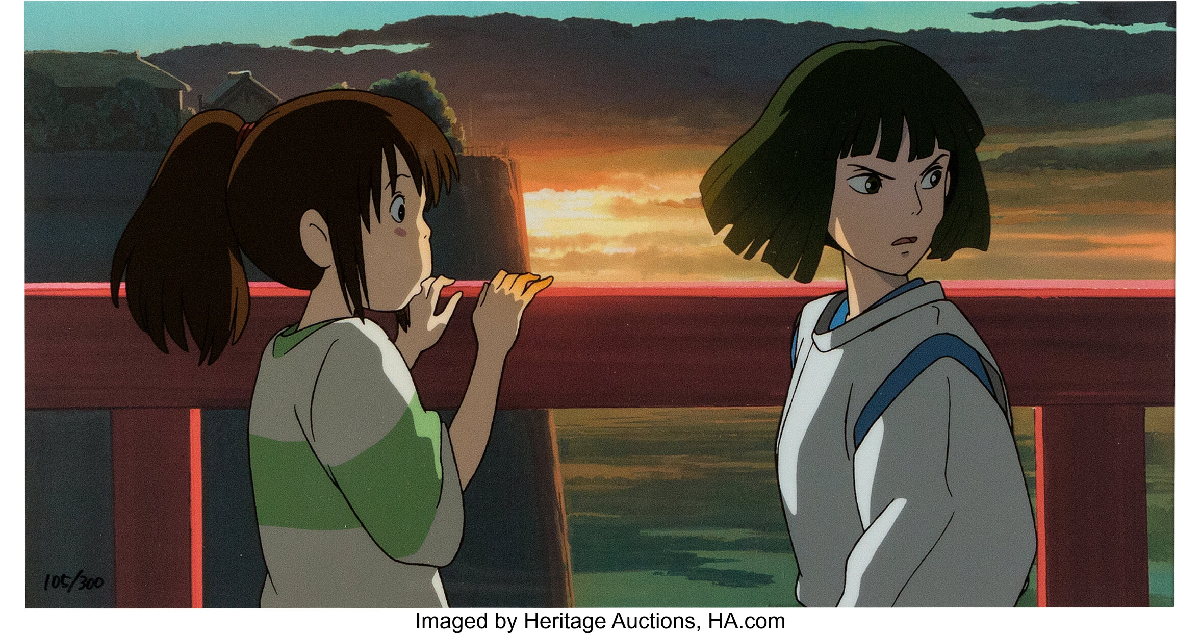 Spirited Away Chichiro and Aku Ghibli Museum Limited Edition Cel | Lot ...