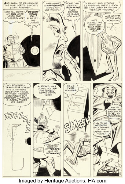 Original Comic Art:Story Page, Don Heck Tales of Suspense #39 Iron Man Story Page 12 Original Art (Marvel, 1963)....