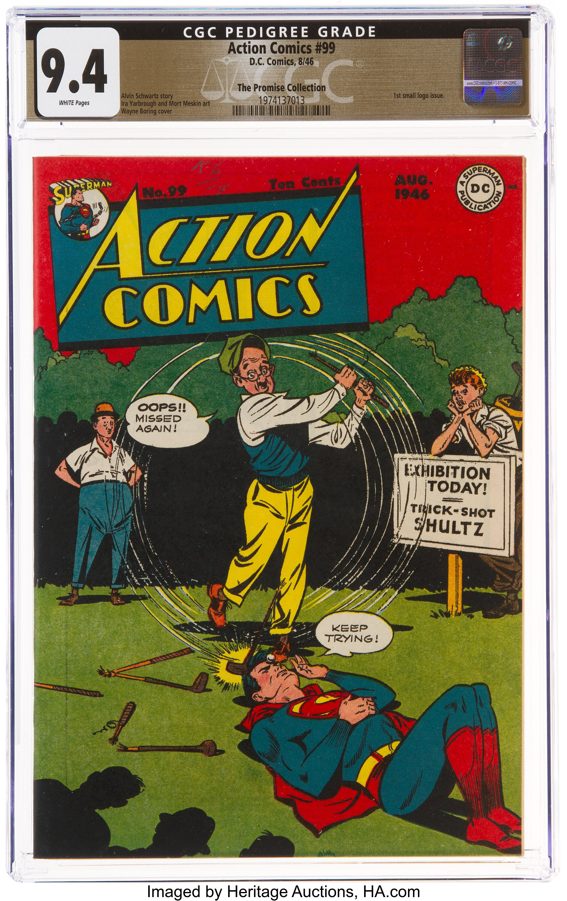 Action Comics #99 The Promise Collection Pedigree (DC, 1946) CGC NM ...