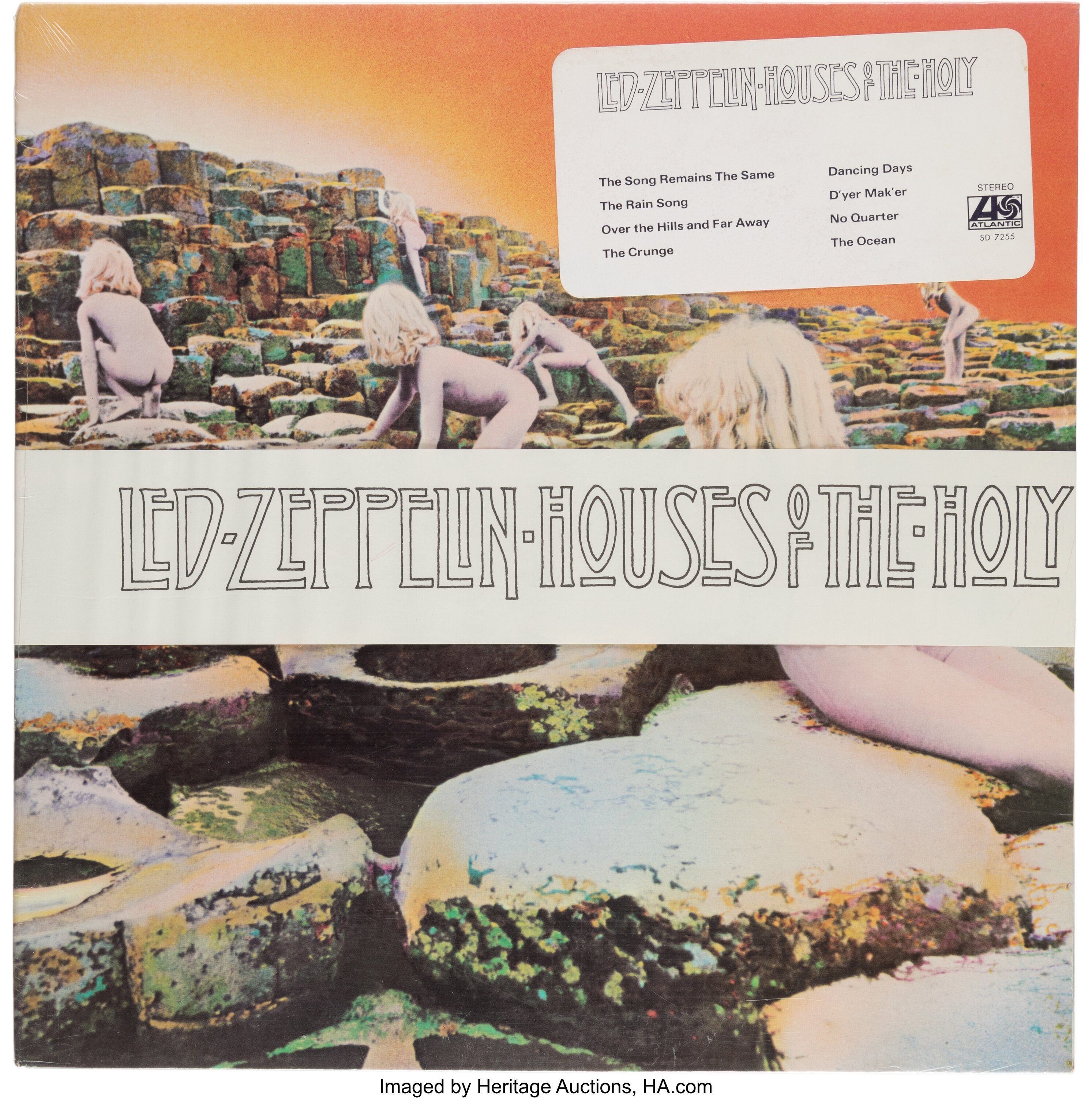 Led Zeppelin Houses of the Holy Sealed Vinyl LP With Paper Band | Lot ...