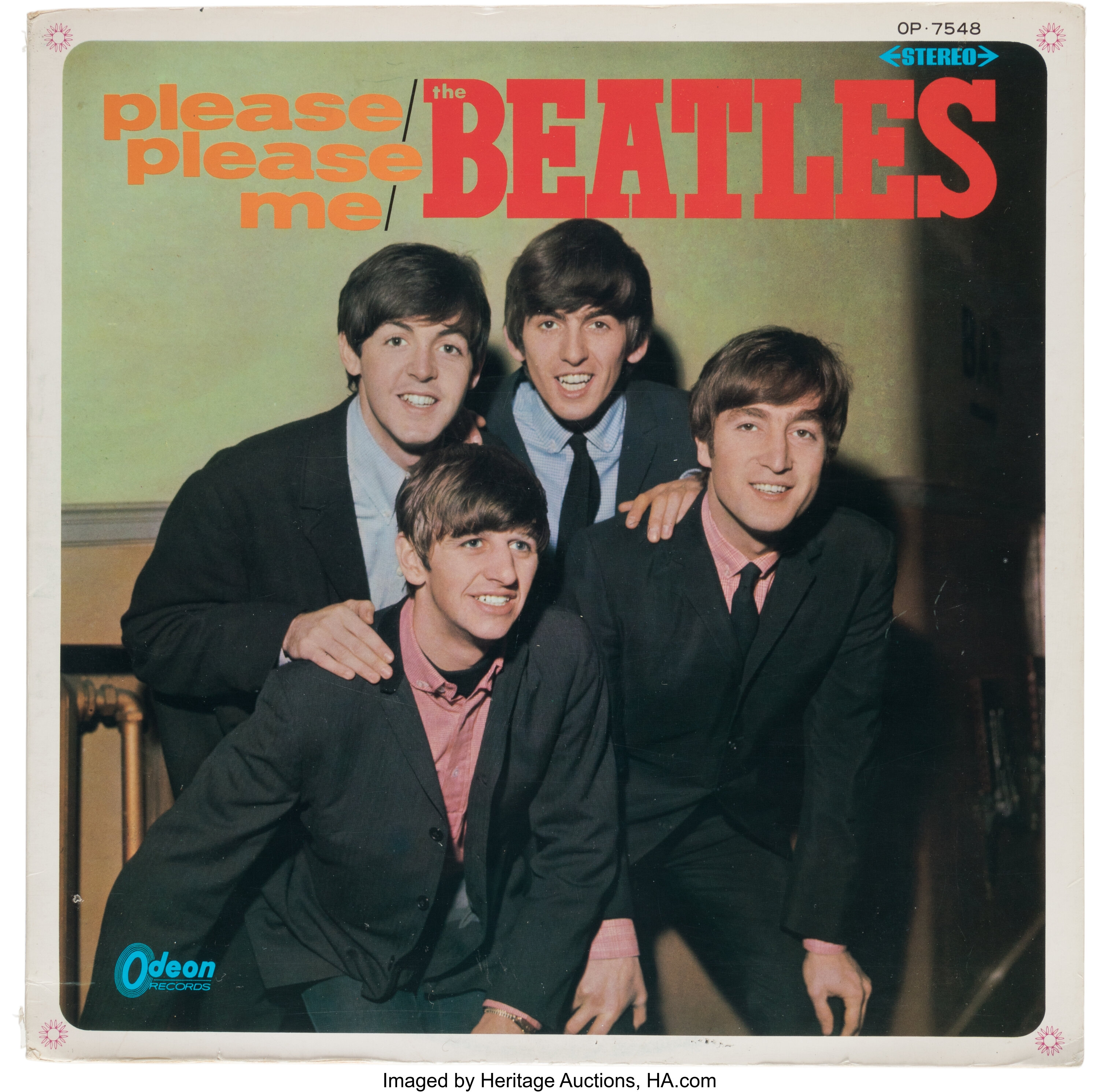 The Beatles Please Please Me Dark Red Stereo Japanese White-label | Lot ...