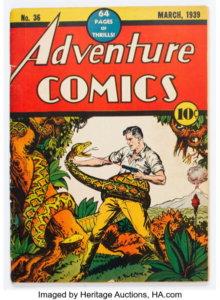 Golden Age (1938-1955):Adventure, Adventure Comics #36 (DC, 1939) Condition: Apparent FR/GD....